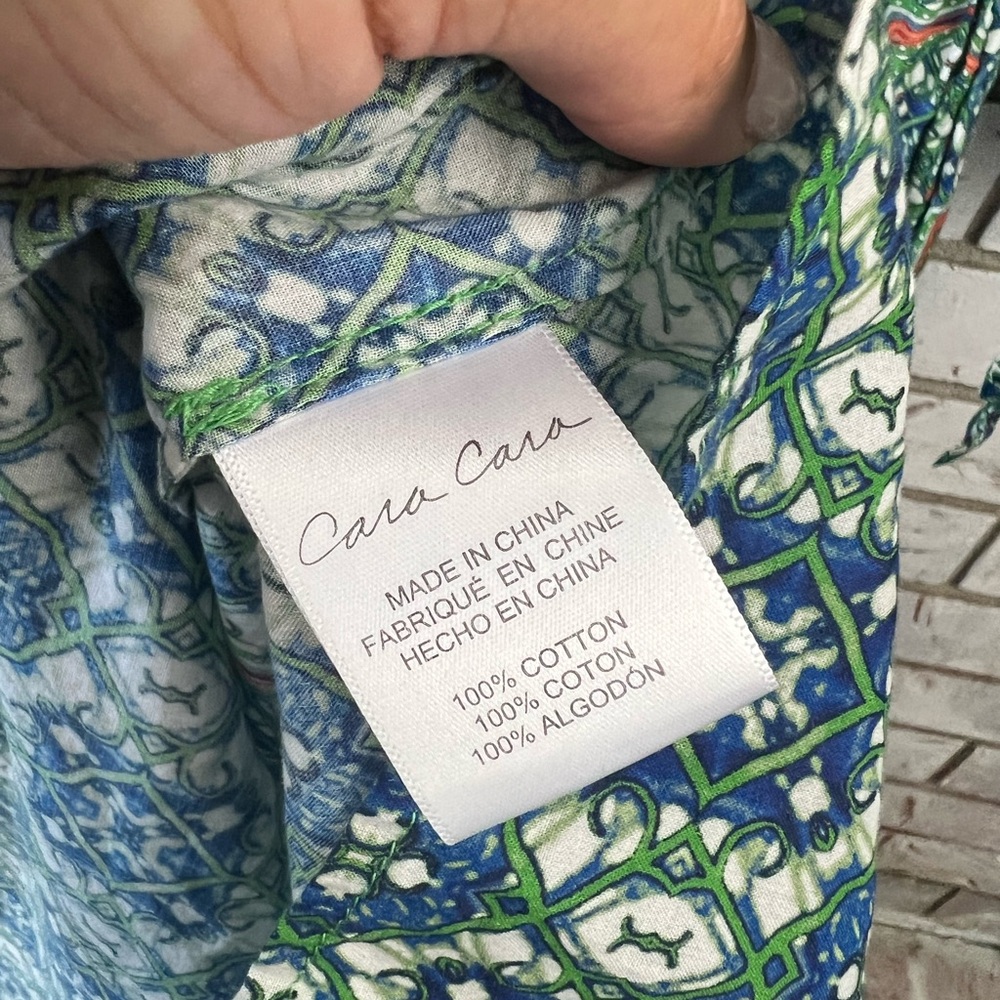 Cara Cara | Moroccan Tile Teal Jazzy Dress - Picture 10 of 10